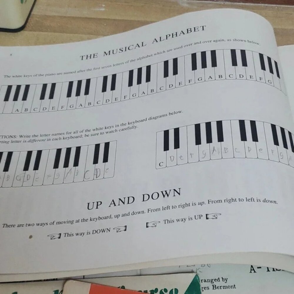 Vintage Piano books lot of 5 beginners